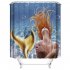 Mermaid Tail Shower  Curtain Washable Waterproof Bathroom Hanging Curtain Decor yul 1833 Mermaid 180 200cm