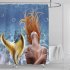 Mermaid Tail Shower  Curtain Washable Waterproof Bathroom Hanging Curtain Decor yul 1833 Mermaid 150 180cm