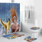 Mermaid Tail Shower  Curtain Washable Waterproof Bathroom Hanging Curtain Decor yul 1837 Mermaid 3 150 180cm