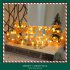 Merry Christmas Led Letter Hanging Tag Light for Christmas New Year Home Doors Windows Walls Decor Red