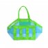 Mesh Beach Tote Bag Extra Large Foldable Storage Bag Lightweight Quick Dry Beach Toys Organizer Handbag blue net green belt small