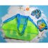 Mesh Beach Tote Bag Extra Large Foldable Storage Bag Lightweight Quick Dry Beach Toys Organizer Handbag blue net green belt small