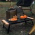 Mesh Camping Table With Folding Legs Outdoor Camping Portable Iron Dining Tables Lightweight For Outside Picnic black