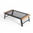 Mesh Camping Table With Folding Legs Outdoor Camping Portable Iron Dining Tables Lightweight For Outside Picnic black