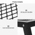 Mesh Camping Table With Folding Legs Outdoor Camping Portable Iron Dining Tables Lightweight For Outside Picnic black