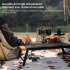 Mesh Camping Table With Folding Legs Outdoor Camping Portable Iron Dining Tables Lightweight For Outside Picnic black