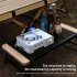Mesh Camping Table With Folding Legs Outdoor Camping Portable Iron Dining Tables Lightweight For Outside Picnic black