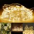 Metal 3 AA Battery Box Copper   Silver Wire Flashing  Light  String  Light  10m100led  2m20led  5m50led Birthday Holiday Wedding Atmosphere Light 2 meters 20 la