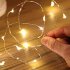 Metal 3 AA Battery Box Copper   Silver Wire Flashing  Light  String  Light  10m100led  2m20led  5m50led Birthday Holiday Wedding Atmosphere Light 2 meters 20 la