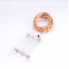 Metal 3 AA Battery Box Copper / Silver Wire Flashing  Light  String  Light, 10m100led/ 2m20led/ 5m50led Birthday Holiday Wedding Atmosphere Light 5 meters 50 lamp copper wire