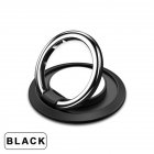 Metal 360 Degree Finger Ring Smart Phone Holder Mount Support For All Models Of Phone Ring Buckle Black