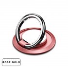 Metal 360 Degree Finger Ring Smart Phone Holder Mount Support For All Models Of Phone Ring Buckle Rose gold