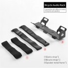 Metal Bicycle Bluetooth Speaker Fixing Bracket Compatible For Jbl Charge 5 Pulse 4 Cycling Bottle Cage black
