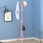 Metal Coat Rack Assembled Living Room Hat Clothing Display Stand Home Furniture 43*43*172cm pink_HBY906S