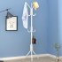 Metal Coat Rack Assembled Living Room Hat Clothing Display Stand Home Furniture 43 43 172cm White HBY906S