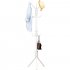 Metal Coat Rack Assembled Living Room Hat Clothing Display Stand Home Furniture 43 43 172cm White HBY906S