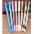 Metal Crystal Signature Pen Office Stationery Multi color Delicate Pen Gift Imitation gold 1 0mm
