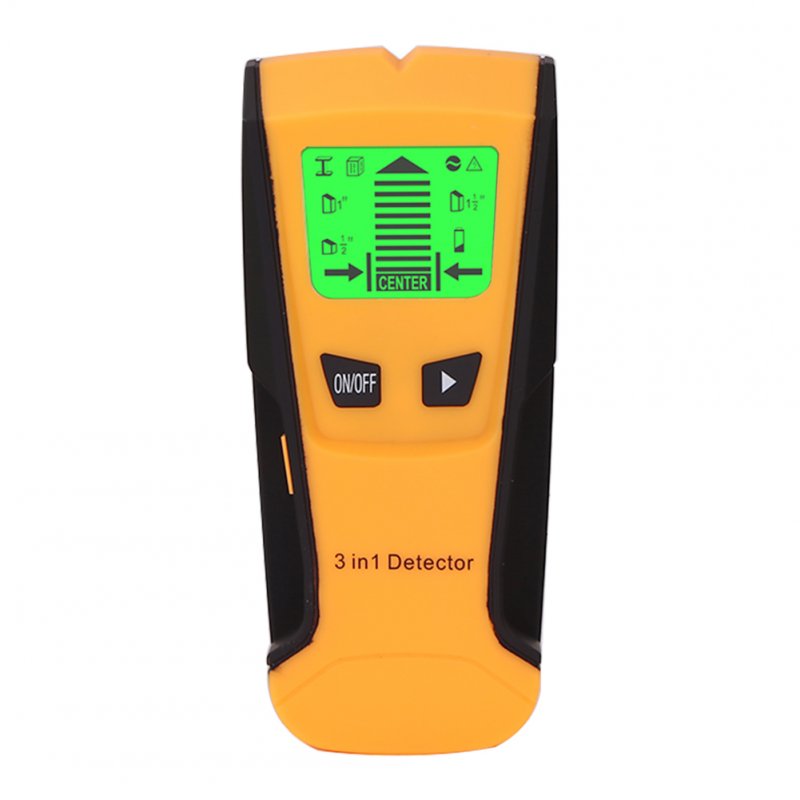 Metal Detector Find Metal Wood Studs Wall Scanner Electric Box Finder Wall Detector yellow