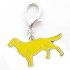 Metal Dog Key Chain Lovely Puppy Pendant Keyring Keychain Woman Bag Charm Gift Samoyed 2 5cm