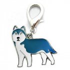 Metal Dog Key Chain Lovely Puppy Pendant Keyring Keychain Woman Bag Charm Gift Husky 2 5cm