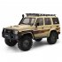 Metal EX86190 Simulation  Climbing  Car  Toys LC76 Remote Control Four wheel Drive Off road Vehicle   Luggage Rack Light Lamp Car Model White Without battery