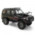 Metal EX86190 Simulation  Climbing  Car  Toys LC76 Remote Control Four wheel Drive Off road Vehicle   Luggage Rack Light Lamp Car Model Black Battery