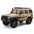 Metal EX86190 Simulation  Climbing  Car  Toys LC76 Remote Control Four wheel Drive Off road Vehicle   Luggage Rack Light Lamp Car Model White Battery