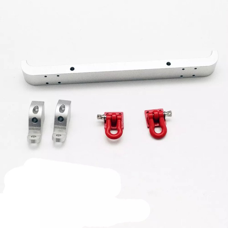 Metal Front Bumper + Hooks for MN-90 MN-91 MN-99 MN-99S 1/12 2.4G 4WD RC Car Upgrade Spare Parts  black