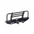 Metal Front Bumper with Light for 1 10 RC Crawler Car Axial SCX10 90046 Traxxas TRX 4 TRX4 black