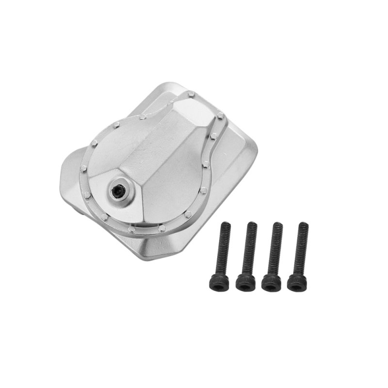 Metal Front/Rear Axle Housing Cover with Screw Replacement Accessory Parts for Traxxas/TRX4 1/10 RC Crawler Car as shown