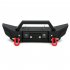 Metal Front Rear Bumper with Led Light for 1 10 RC Rock Crawler Axial SCX10 TRX4 D90 90046 90047  Front and Rear Bumper