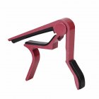 Metal Guitar Capo Quick Change Clamp Key Acoustic Classic Guitar Capo for Tone Adjusting red
