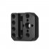 Metal Handheld Holder Quick Release Plate Camera External Mounting Plate black