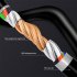 Metal In ear Headphones Nylon Braided Line Bass Music Earbuds With Microphone Wire controlled Game Headset black red