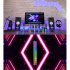 Metal Led Symphony Rhythm  Light Rgb Sound Control Atmosphere Strip Lamp Stress Relief Desktop Party Decoration  usb Charging  Silver rechargeable