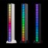 Metal Led Symphony Rhythm  Light Rgb Sound Control Atmosphere Strip Lamp Stress Relief Desktop Party Decoration  usb Charging  APP charging black