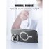 Metal Lens Stand Matte Phone Case for Mag Wireless Magnet Charging Back Cover Blue for iPhone14ProMax