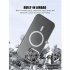 Metal Lens Stand Matte Phone Case for Mag Wireless Magnet Charging Back Cover Blue for iPhone14ProMax