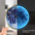 Metal Moon Pattern Background Voice Control Led Luminous Wall  Clock Silent Movement Modern Minimalist Style Living Room Bedroom Decor Rose gold