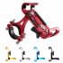 Metal Motorcycle Bicycle Phone Holder Aluminum Alloy Anti slip Bracket Gps Clip Universal Rotating Phone Stand For All Smartphones black