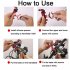 Metal Motorcycle Bicycle Phone Holder Aluminum Alloy Anti slip Bracket Gps Clip Universal Rotating Phone Stand For All Smartphones Red