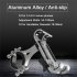 Metal Motorcycle Bicycle Phone Holder Aluminum Alloy Anti slip Bracket Gps Clip Universal Rotating Phone Stand For All Smartphones Red