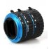 Metal Mount Lens Adapter Auto Focus AF Macro Extension Tube Ring for Canon EOS EF S Lens 750D 80D 7D T6s 60D 7D 550D 5D Mark IV  blue