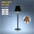 Metal Nordic Style Wrought Iron Table  Lamp Touch Dimming Eye Protective Bar Living Room Bedroom Wireless Lighting Atmosphere Led Light Bronze warm white light