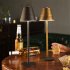 Metal Nordic Style Wrought Iron Table  Lamp Touch Dimming Eye Protective Bar Living Room Bedroom Wireless Lighting Atmosphere Led Light Bronze warm white light