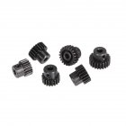 Metal Pinion Motor Gear for RC Car 1/10 RC Buggy Car Truck Motor Gears RC Car Part ZD Racing 48DP M0.53 17T 18T 19T 20T 21T 22T  Gear set (6)