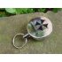 Metal Retractable Pull Key Chain Lanyard Tag Card Badge Holder Reel Recoil Belt Clip Skull type 4 cm diameter