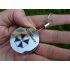 Metal Retractable Pull Key Chain Lanyard Tag Card Badge Holder Reel Recoil Belt Clip Skull type 4 cm diameter