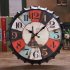 Metal Retro Bottle Cap Mute Wall Clock  Beer Bottle Cover Wall Clock Home Decoration Self provided 1 AA Battery Style 4