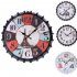Metal Retro Bottle Cap Mute Wall Clock  Beer Bottle Cover Wall Clock Home Decoration Self provided 1 AA Battery Style 2